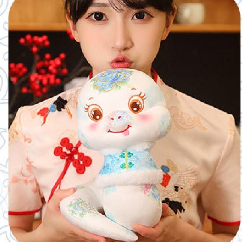 2025 Snake Mascot Plush Toy Dolls Room Decoration Ornaments Spring Festival Gift