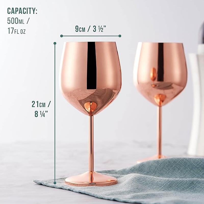 2Pcs New Stainless Steel Glass Cocktail Creative Metal Wine Glass Bar Restaurant Champagne Glass Red Wine Barware Cup