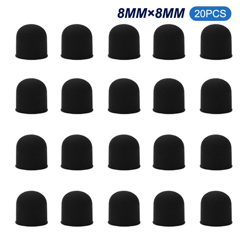 Hot Sale! 20pcs/set Soft Replacement Stylus Tips Multiple Sizes Silicone Nib Cover Capacitive Screen Nibs Rubber Cover For Touch