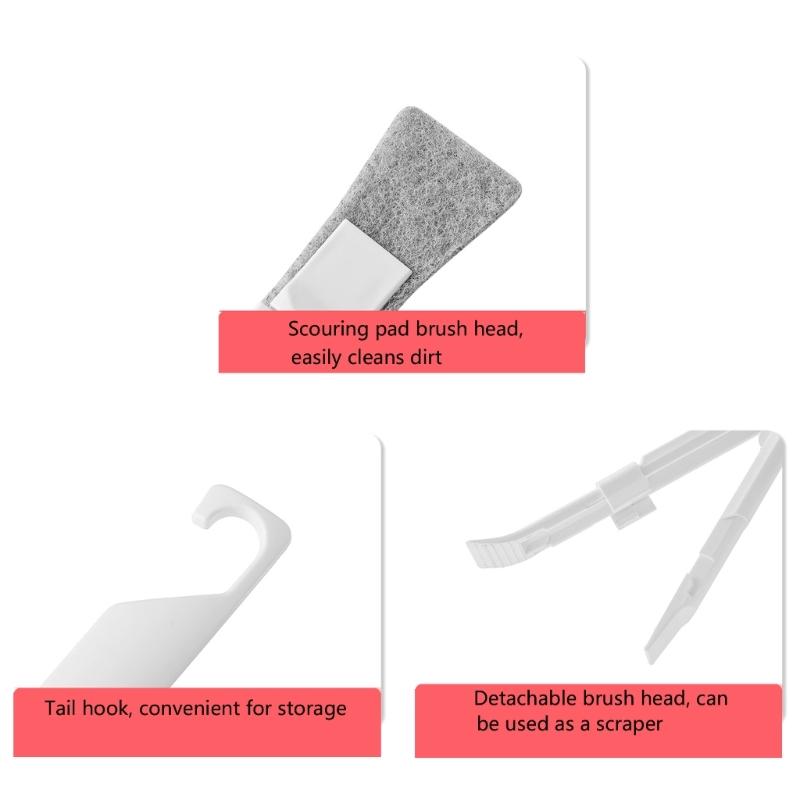 Precise Cleaning Brush Crevices Cleaner Scouring Pad Small Dirt Remover Tool For Corner Grout &Hard To Reach Area