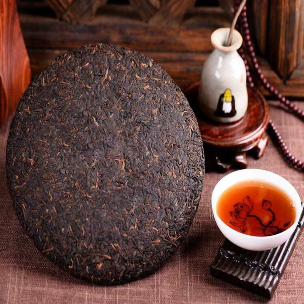 Ripe Pu-er Tea Cake 357g Organic Herbal Detox Natural Energy Old Tree Yunnan for Adults