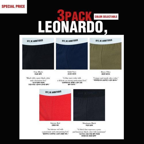 

[ПАРНИ, БУДЬТЕ АМБИЦИОЗНЫ] Leonardo 3PACK [Отправка из Кореи] 100% Оригинал M