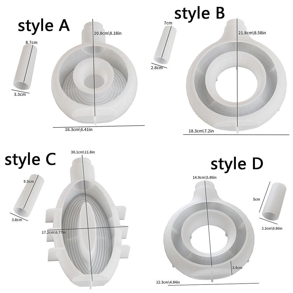 Oval Stripe Silicone Vase Mold Non Toxic Epoxy Resin Mold Reusable Mold Soap Mold  Craft Workshops