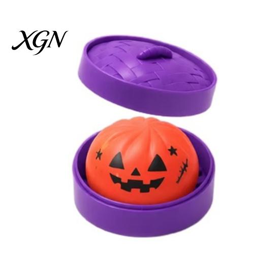 Calming Toys for Anxiety Halloween Glitter Dumpling Squeeze Toy, Slow Rising Soft TPR Fidget Toy Tpr Adults Kids, Palm Size Decompression Ball Relief