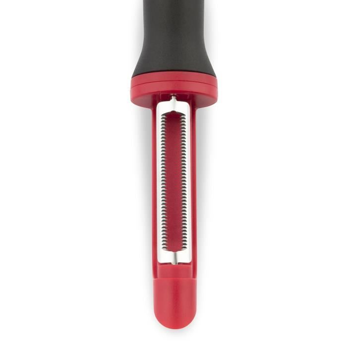 TEFAL Eplucheur à peaux souples K2074014 noir et rouge