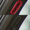 Red Carbon Fiber Door Pillar Air Vent Sticker Decoration For Corvette C5 1998-04