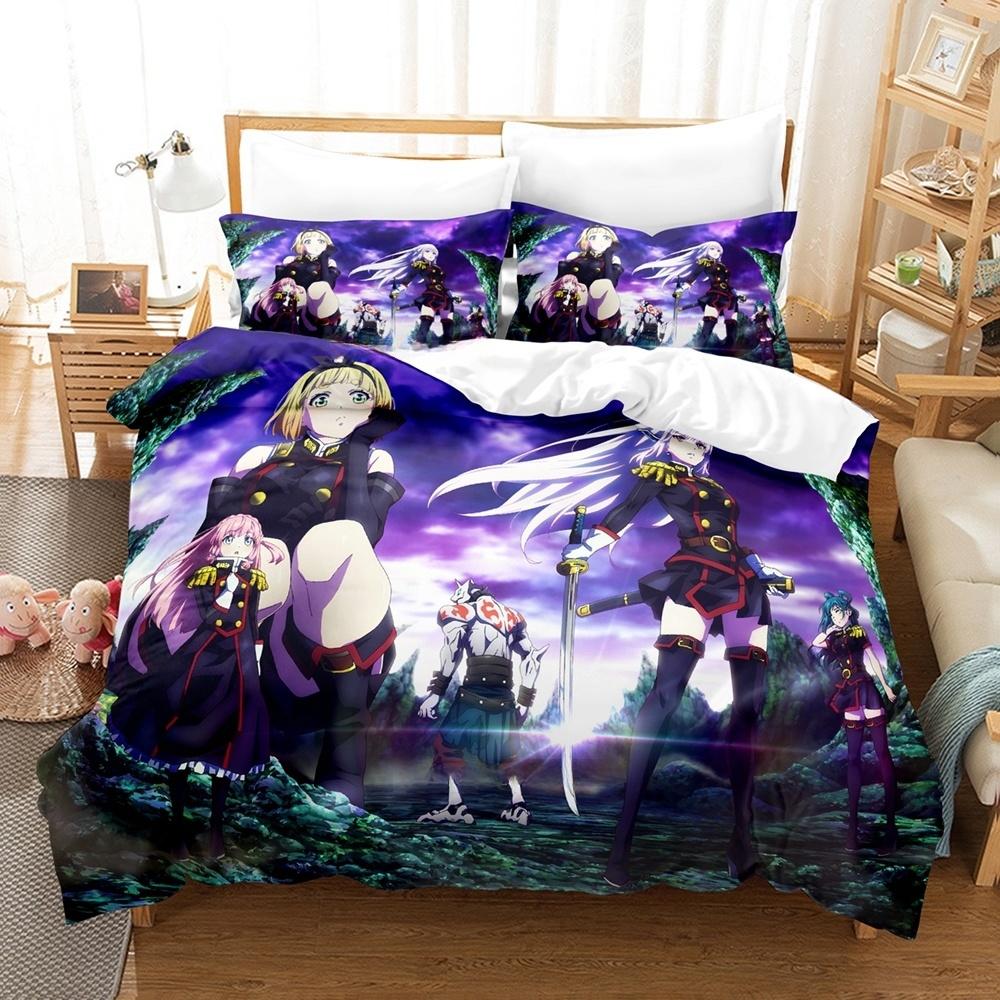 3D Anime Chained Soldier Bedding Set Single Twin Full Queen King Size Bed Set Adult Kid Bedroom Duvet Cover Sets Home Textiles