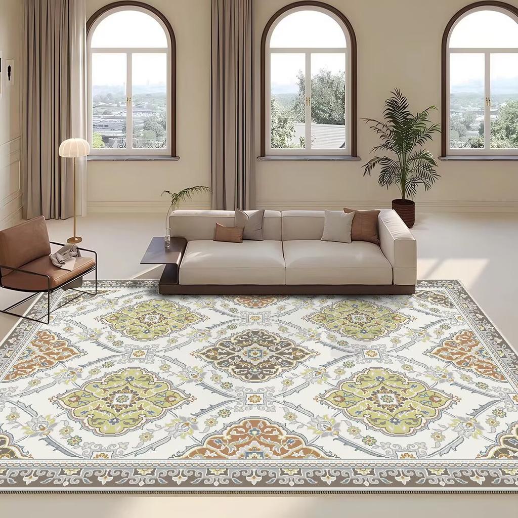Persian Retro Carpet Living Room Decoration Sofa Area Carpets 200×300 Large Size Non-slip Rugs Home Bedroom Washable Floor Mats