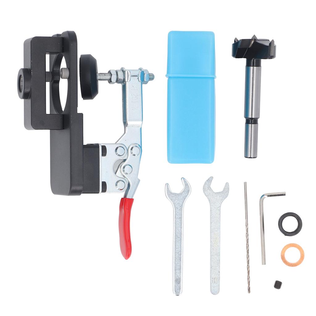 Hinge Hole Drilling Jig 35mm Aluminium Alloy Cabinet Hinges Drill Holes Mounting Tool