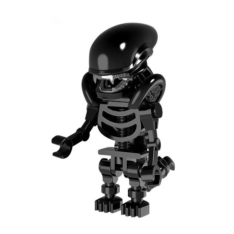 Horror Movie The Ellen Ripley Invisible Predator Alien Model Building Blocks Enlighten Action Figure Bricks Toys For Children