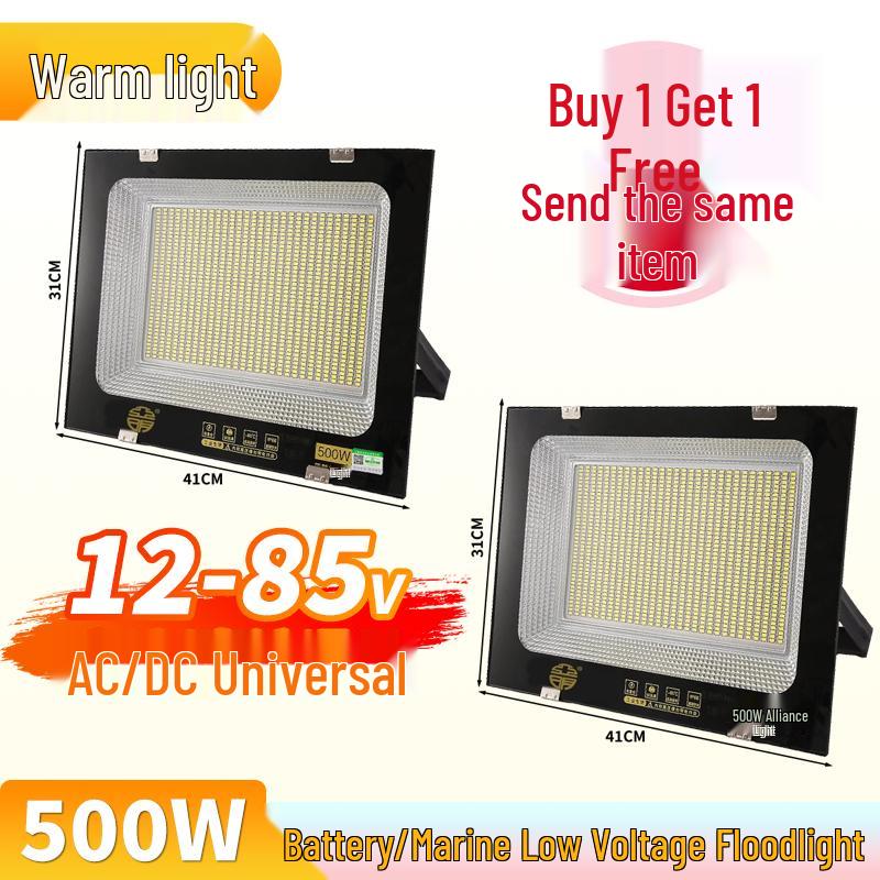 Yaming Marine LED Floodlight: 100W Outdoor Waterproof Spotlight for 12V/24V/36V DC Battery