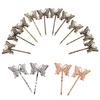 10 ks Vintage Hollow Butterfly Charm Sponky do vlasů Dámský DIY účes Bobby Pin