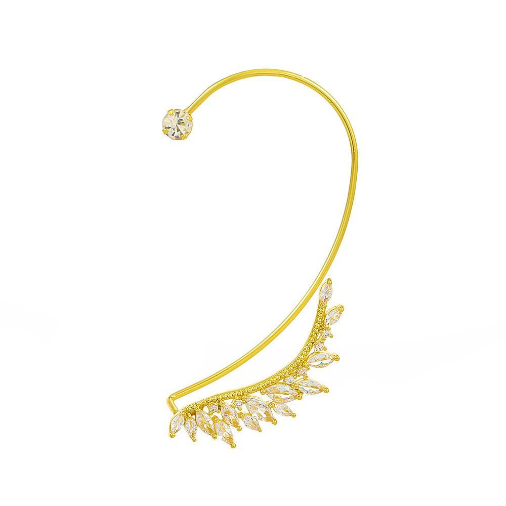New Leaf Hanfu Mori Style Ear Cuffs | No Piercing Summer Earrings | Trendy Ethnic Ear Clips for Women