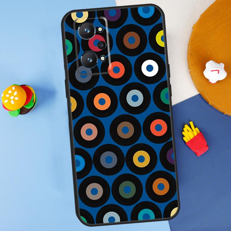 Vinyl Record Retro For Realme C55 C67 C61 C75 C53 C51 C21Y C25S GT 6 6T 5 GT7 Pro 10 11 12 13 14 Pro Plus Case