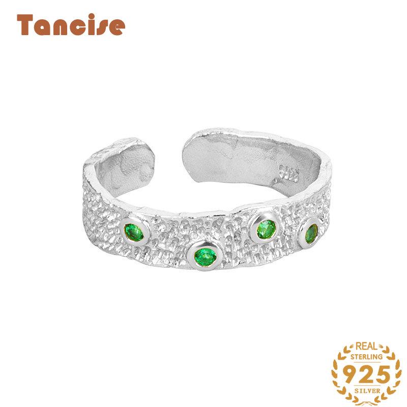 

Tancise Classic 925 стерлингового серебра циркон кольцо Дамы Ювелирные изделия Свадьба Обещание Вечеринка Подарок