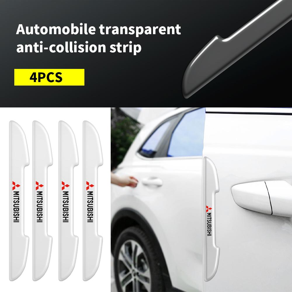 Car Door Transparent Protective Bar Stickers Side Edge Protection Guards Strip for MITSUBISHI Ralliart Outlander Mirage Pajero