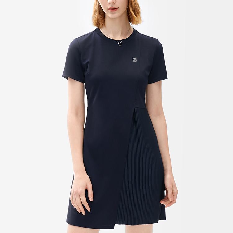 New FILA Short Sleeved Dresses Women's Legend Blue F11W227306F-NV