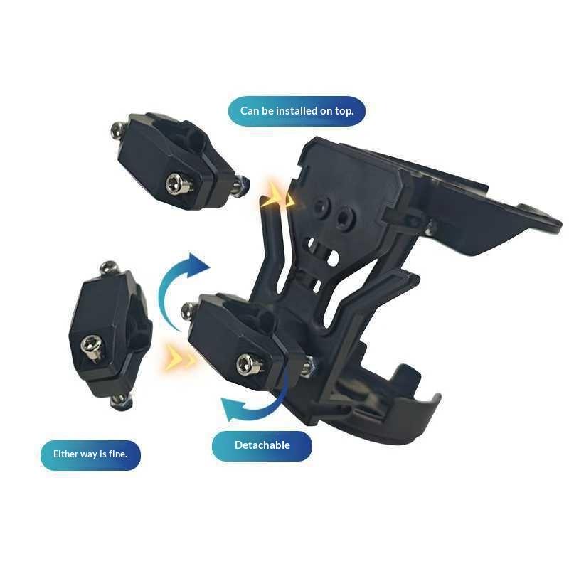 1/2Pcs Water Cup Bracket Holder Accessories Foldable Turntable Motorcycle Cup Holder For Handlebar Motorcycles Bottle Holder