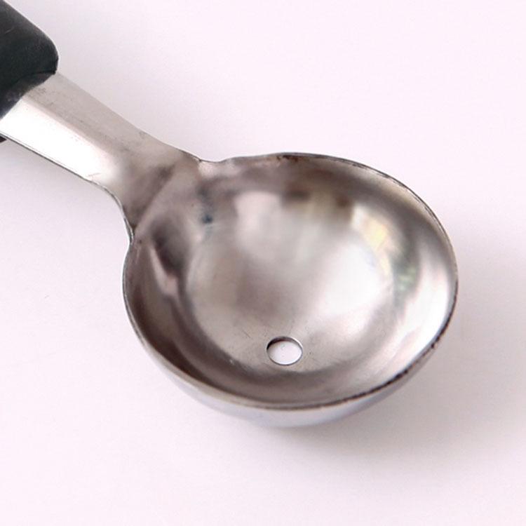 Fruit Ball Digger Double Head Ice Cream Watermelon Platter Digging Spoon Stainless Steel Fruit Carving Spoon Digging Ball Spoon Watermelon Spoon