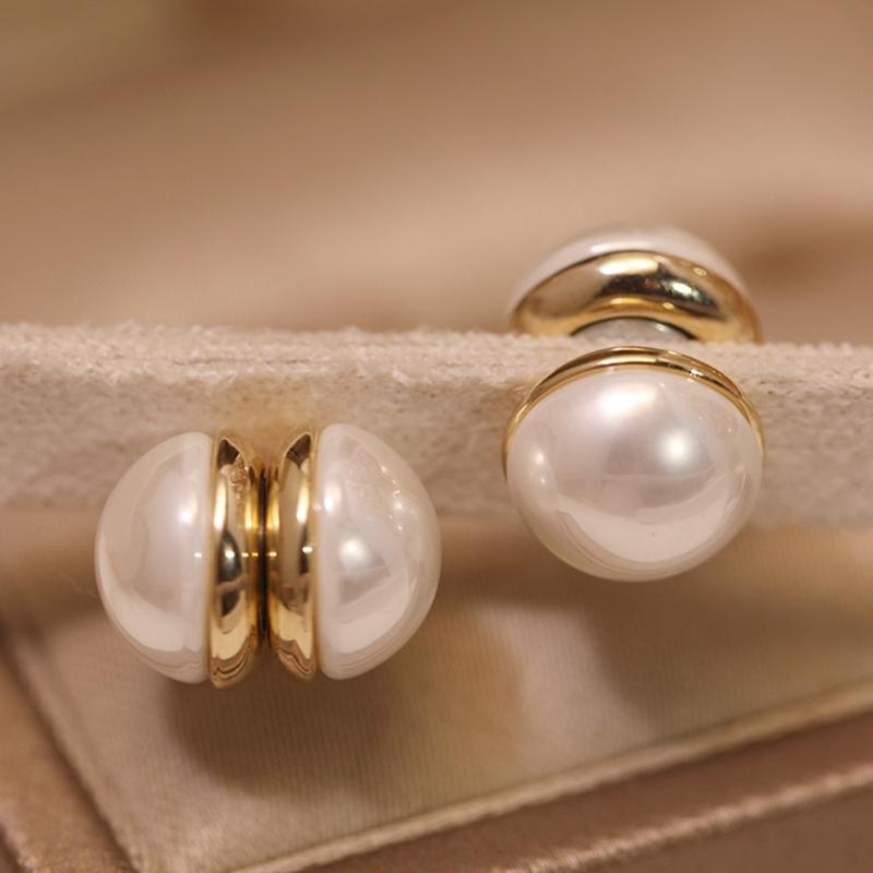 Fashion Elegant Cat-Eye Stone Magnetic Ear Clip for Women Weight Loss Acupoints Stud Earrings Without Piercing Jewelry