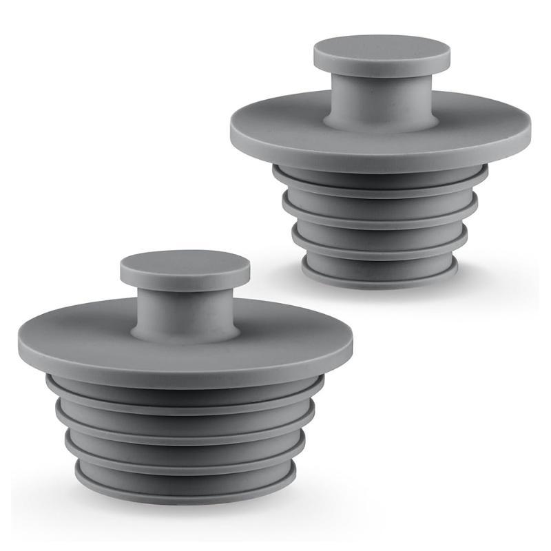 Silicone Bathtub Drain Stopper 2Pcs Easy to Install Leak Proof Sealing Plug for Dorm Bathroom Kitchen Sink