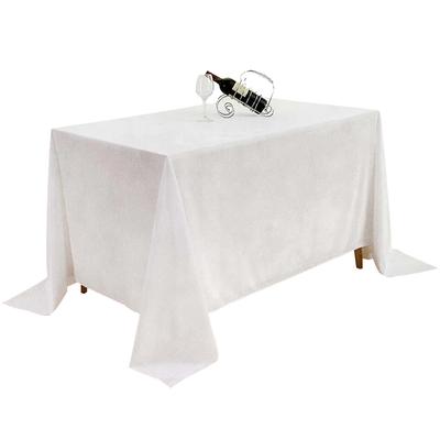 Matte Velvet Tablecloth, Milky White, For A Table 230X230Cm
