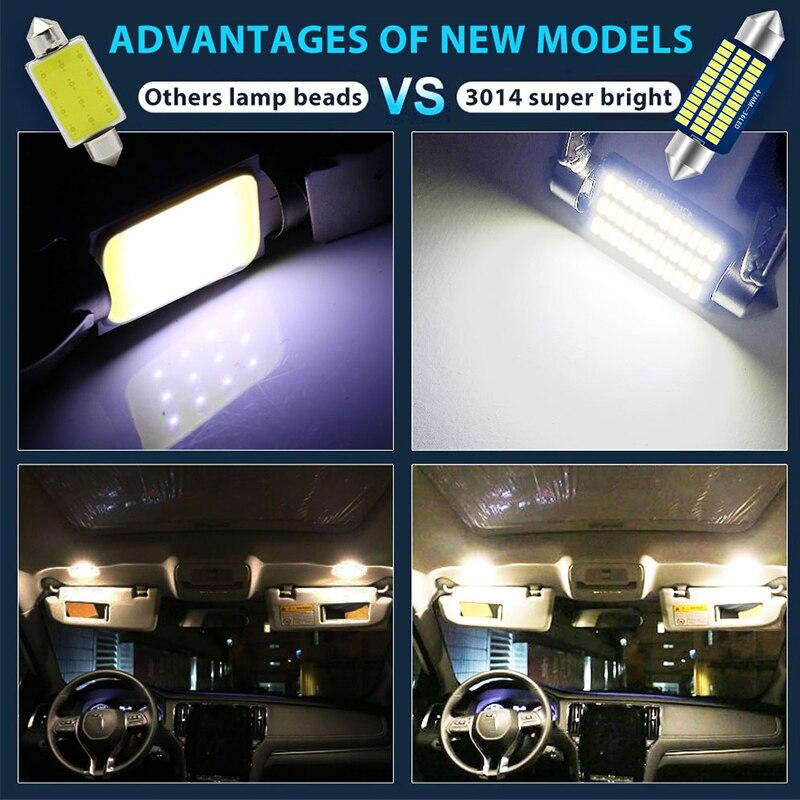 1x C5W Canbus Festoon C10W 3136 39 41MM Car LED Interior Reading Lights 12v White 6000K Auto Room Ceiling Dome Lamp