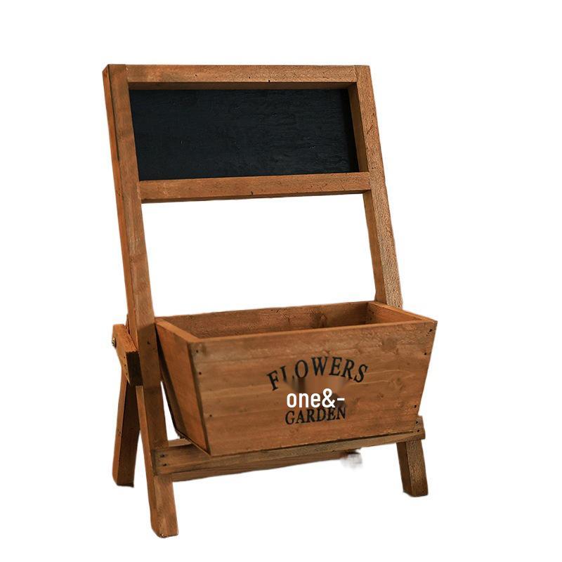 Small Chalkboard Ornament: Solid Wood Decor for Coffee Shops, Homestays, Milk Tea Shops, Bars, and Home.