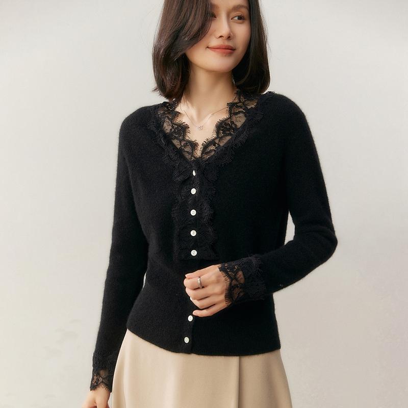 Qinghe 100% Czysty Kaszmir Sweter Damski - Ultra Miękki Luksusowy Zimowy Pulower