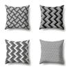 Gray Nordic Retro Ins Light Luxury Polyester Pillowcase Car Decoration Home Printed Waist Rest Pillowcase