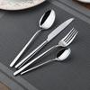 Cozy Zone 24 Pieces Cutlery Set Stainless Steel Tableware Western Dinnerware Set Classic Dinner Set Knife Fork Restaurant Dining