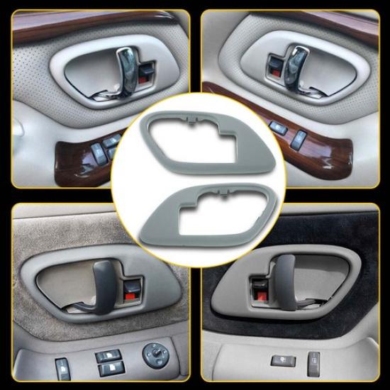 

ide Interior Handle Bezels Door Trim Gray for 95-99 Truck Chevy GMC