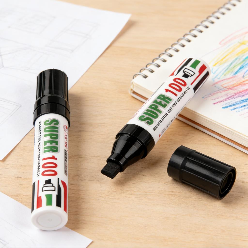 1 Pezzo Pennarello Jumbo Permanente Extra Larga Punta a Scalpello Pennarello Bold per Cartelli Poster Graffiti Occasioni all'Aperto