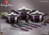 10-piece pot set BERLINGER HAUS BH-7141 PURPLE