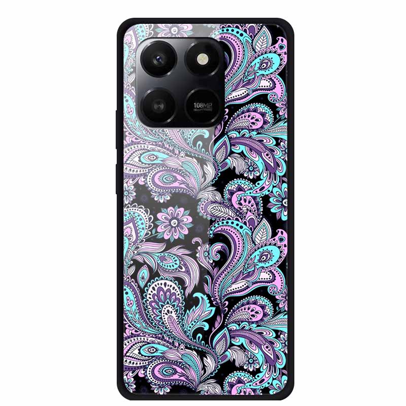 Phone Case For Honor 400 Smart Play 10T Case Luxury Cartoon Tempered Glass Hard Back Cover For Honor X7d Case Coque Funda Shell