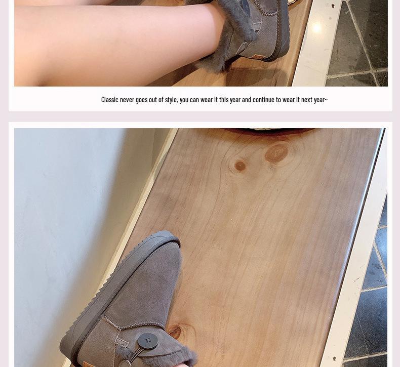 Dámské sněhule z ovčí kůže 2025: Zimní obuv se silnou podrážkou a fleecovou podšívkou - Alternativa k UGG