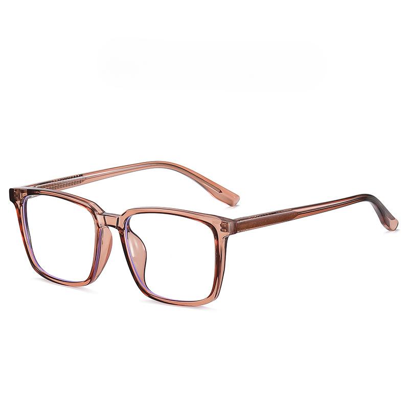 New Square Flat Mirror Leisure Simple Fashion Anti-blue Glasses TR Full-frame Glasses Frame