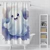 Home Shower Curtains For Bathroom Waterproof Fabric Modern Nordic Style Living Room Curtain Halloween Autumn Pumpkin Decoration