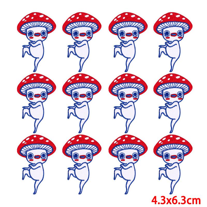 10 Pcs/lot Wholesale Embroidery Patch Iron On Patches For Clothing Patches On Clothes Jackets Decor Applique Sew Supplies