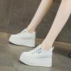 Leather Women's 11 Cm Breathable 2026 Spring New Shorty Music Board Shoes Casual Thick Sole Inner Height Increase Women's Shoes