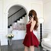 French Daughter Wind Sleeveless Vest Dress Women's Summer Red Waist Socialite Birthday Dress Princess Skirt