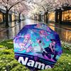 Custom Name Personalized Kpop Demon Hunter Print Umbrella, Auto Open Close, 8‑Rib Sturdy Frame, Commute Camping Hiking Use, Birthday Gift