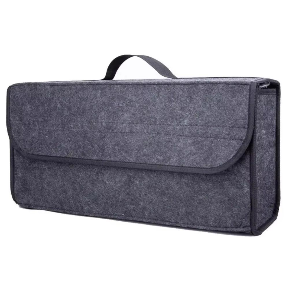 

Large anti slip trunk organizer with compartments soft felt car storage bag for boot tool accessories