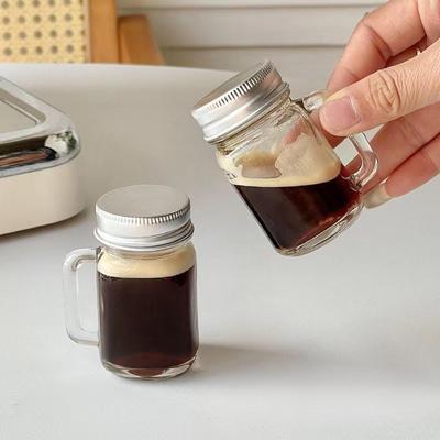 2/4/6 Pièces 35ml Mini Bouteille Scellée en Verre pour Confiture Miel Café Concentré Jus de Lait Bouteille Étanche avec Bouchon Pot Vide Portable