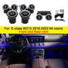 64 Colors LED Air Vents For Mercedes Benz W213 E-Class Coupe AMG E43 E53 E250 3D Rotating Tweeter Speaker Interior Ambient Light