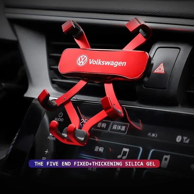 lmn1 ·Car Phone Holder Auto Air Outlet Clip GPS Stand Accessories For VW GTI Rline Golf 6 7 Passat CC Polo Tiguan Arteon Touareg Cadd