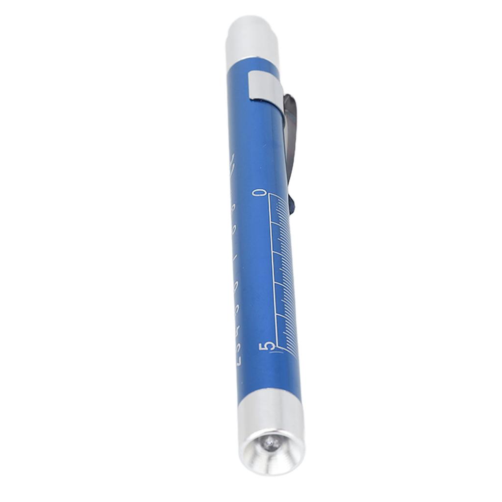 LED Penlight White Lighting Concave Head Aluminum Alloy Medical Pen Light for Throat Blue