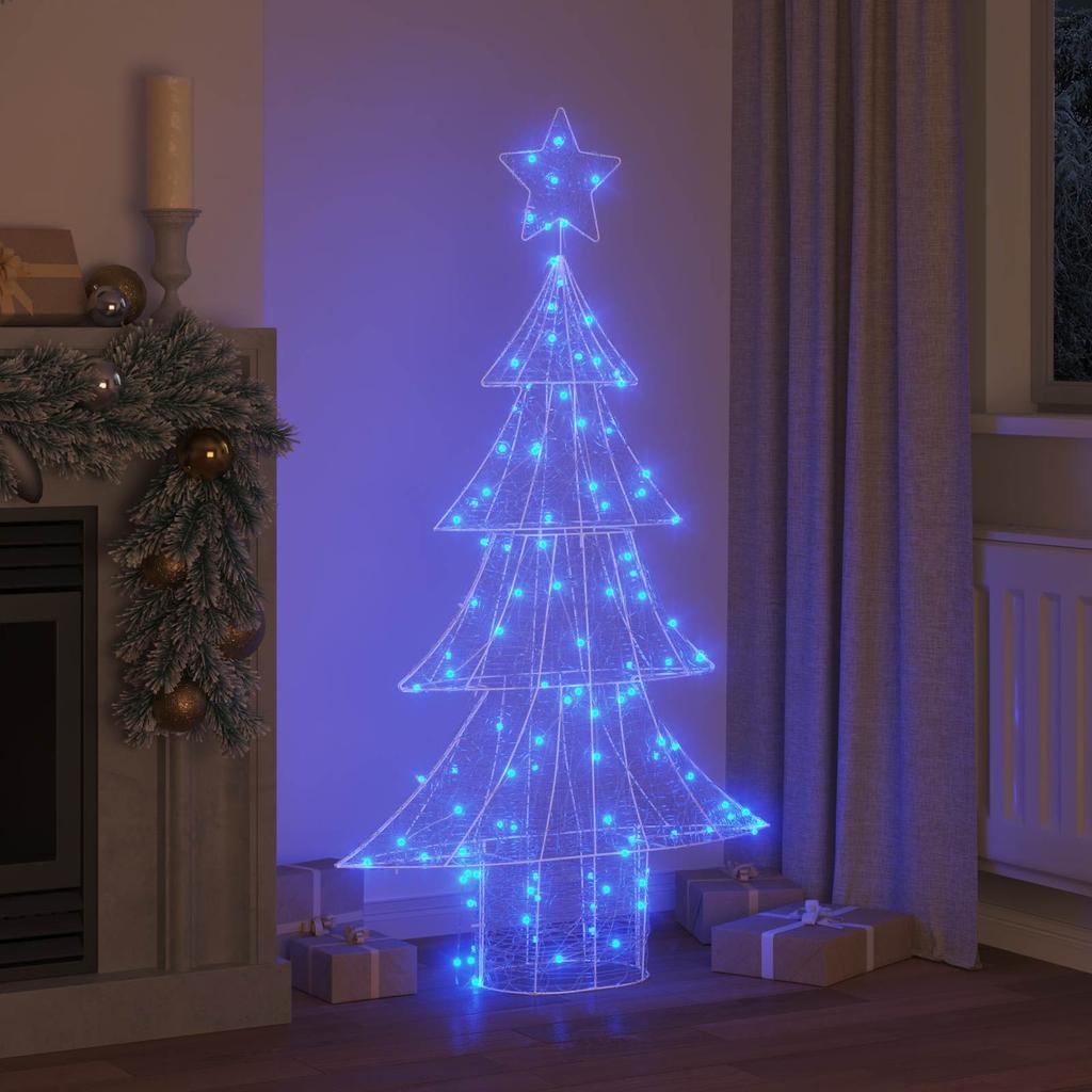 Christmas Tree with 160 LEDs Blue 150 cm Acrylic