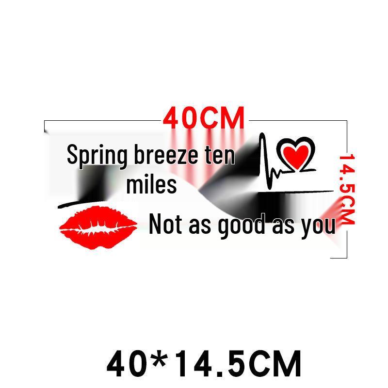 Creative Personality Reflective Car Door & Rear Window Sticker: 'A Wise Man Speaks Little'