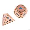 7 Pcs. Vintage D4 D20 Metal Cube For Board Game, Zinc Alloy
